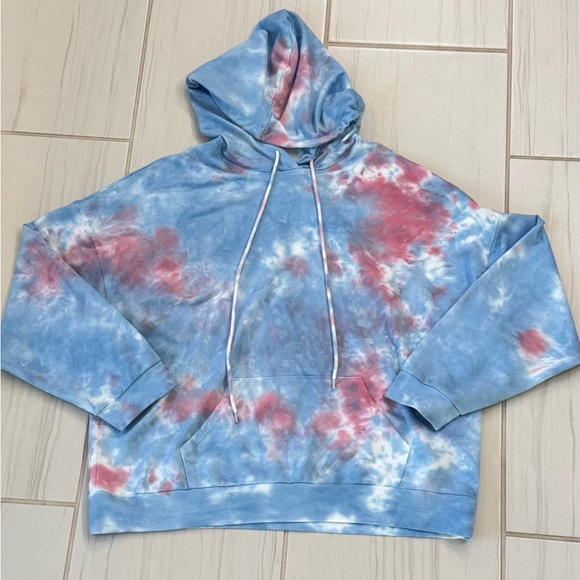 All in Favor Tops - New all in favor NWOT women’s tie dye pullover sweatshirt size XL Blue